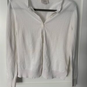 LOFT Soft White Cardigan